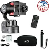 EVO SS 3 Axis Wearable Gimbal - Stabilizer for GoPro Hero4, Hero5, Hero6 Black, Yi 4K+, Garmin Virb Ultra 30-1 Year USA Warranty | Bundle Includes: EVO SS Gimbal + Extra Batteries + Wireless Remote
