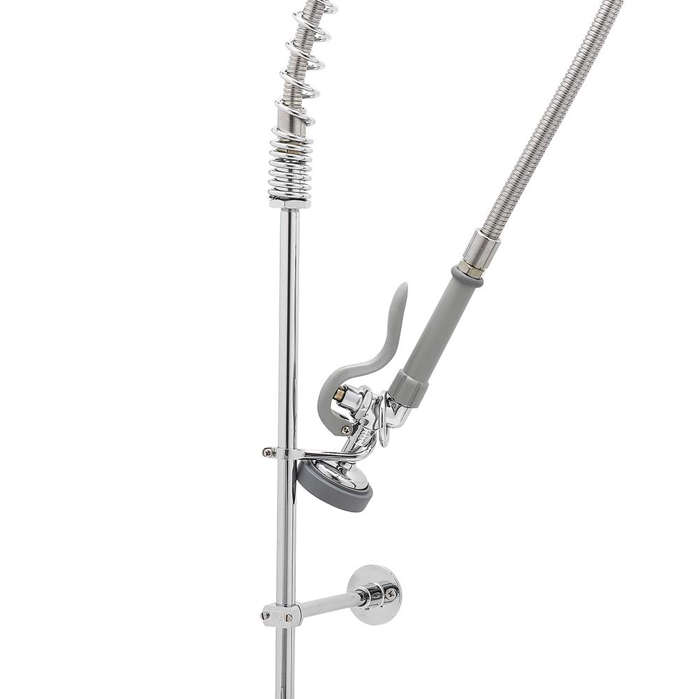T&S Brass B-0107 Spray Valve for use in commercial kitchens. Pre-rinse sprayer meets new Department of Energy requirements with 1.15 GPM flow rate