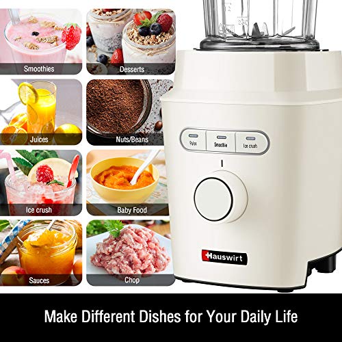 Hauswirt 1200W Countertop Blender, High Power Professional Kitchen Food