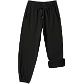 XiaoLongRen Toddler Fleece Lined Warm Joggers for Baby Boys Girls Thermal Winter Sweatpants Kids Hiking Pants