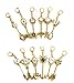 Cosplay Fairy Tail Keys, Lucy Heart Key Chain Celestial Spirit Gate Keyring, Zodiac Keys and Keyring, (双鱼座 Pisces)
