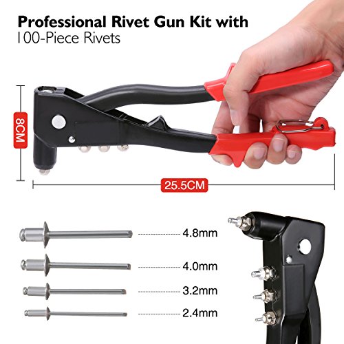 1 Audew+100+Piece+Riveter+Professional+Automotive