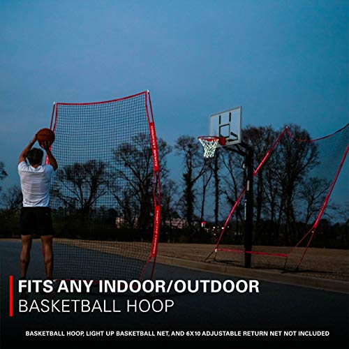 Rukket Basketball 12x13 Return Net Guard and Backstop, Hoop Rebound
