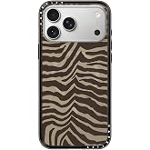 CASETiFY for iPhone 18 Pro Max Case - Compact Compatible with MagSafe | Slim &amp; Sleek | Lightweight | 4 ft. 2x Military Grade Drop Protection | Zebra-Brown | Black