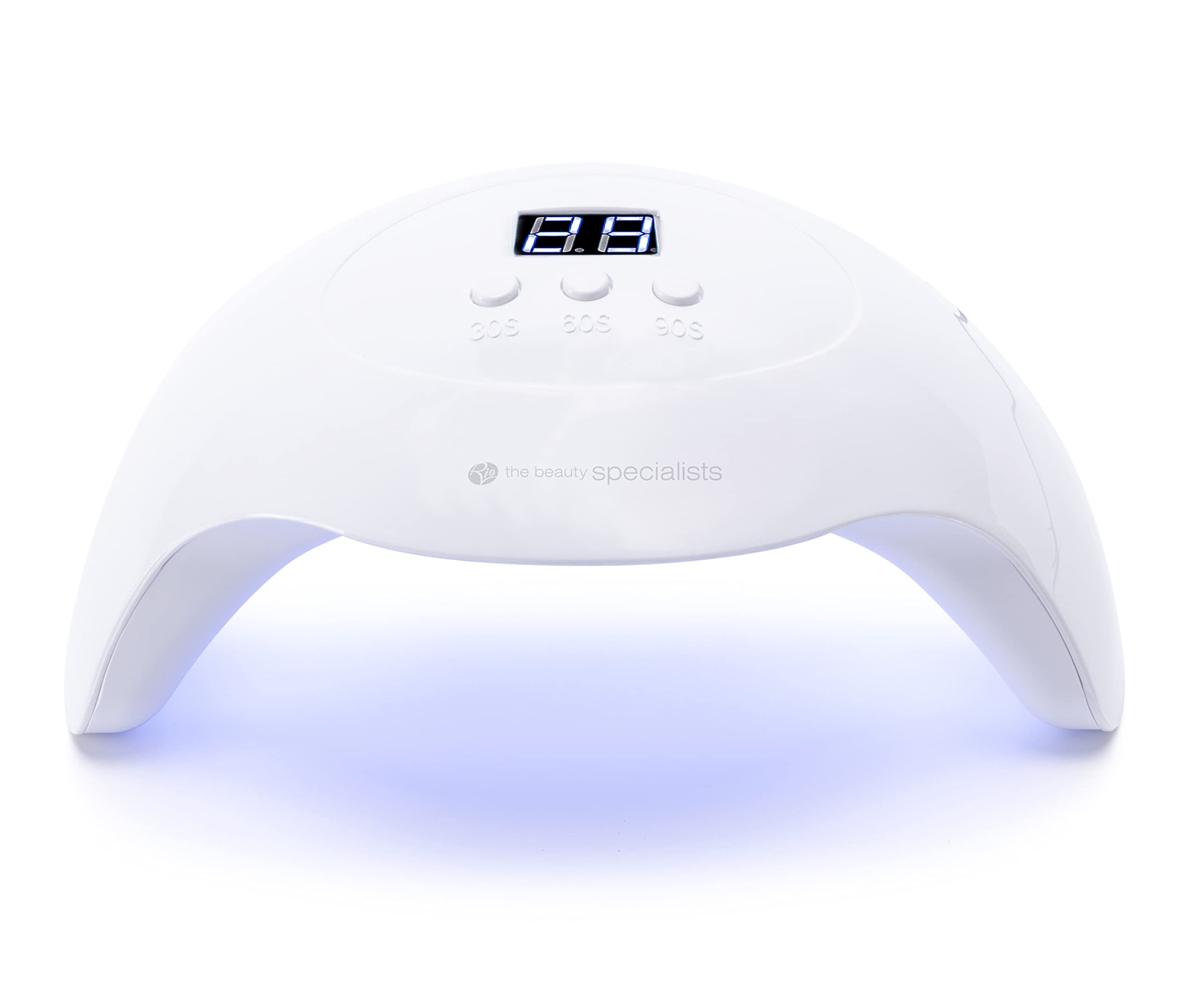 Rio 36W UV Dual LED Nail Lamp – Dual Light Gel Nail Dryer with Auto Sensor, Timer & Display – Cures UV/LED Gel Polish for Hands & Feet – Portable Professional Salon-Quality Manicure & Pedicure Tool
