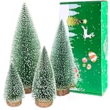 Bottle Brush Trees Mini Christmas Trees Decor