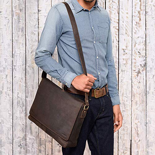 1 LEABAGS+Oxford+Messenger+Briefcase+Genuine
