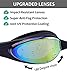 Aegend Swim Goggles, Streamlined Design Swimming Goggles No Leaking Anti Fog Premium UV Protection 180 Degree Vision and Soft Silicone Nose Bride, Pool Goggles for Adult Men Women