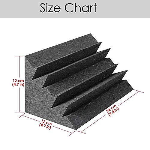 GARLIC PRESS12 Stück Akustikschaumstoff Schallschutz Schaum Matte Akkustik Platten Noppenschaumstoff Breitbandabsorber… – Bild 4