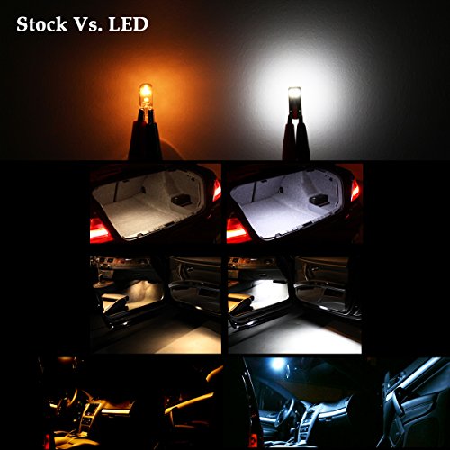 image for Alla Lighting 10pcs 2018 Newest Version Miniature T10 Wedge 2835-SMD H