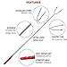 PPOGOO Extendable Marshmallow Roasting Sticks Set of 5 Barbecue Skewers Stainless Steel Cookware Forks