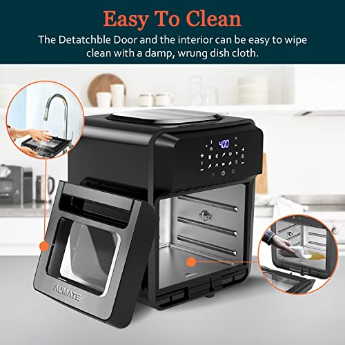 AUMATE Air Fryer Oven with Rotisserie Dehydrator 13QT, 10-in-1