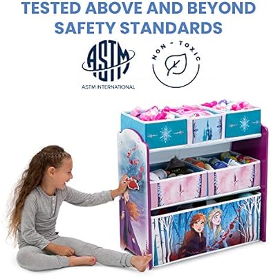 frozen multi bin toy organizer