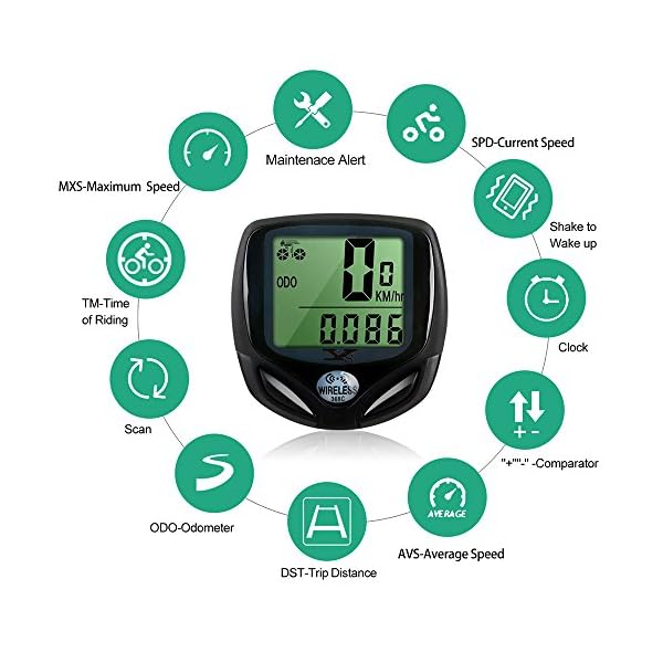 SY Bicycle Speedometer and Odometer Wireless Waterproof Cycle Bike