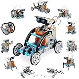 mababa 12-in-1 Robot Building Kit for Kids, STEM Educational Creation 190-Piece Kit with Solar Powered Motorized Engine…