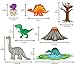 treepenguin Dinosaur Land Wall Decals - Playful Prehistoric Wall Stickers for Nursery and Kids Rooms - Peel and Stick Wall Decor