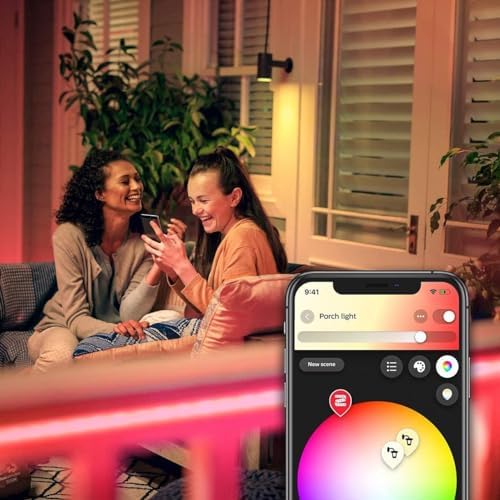 White & Color Ambiance Outdoor Lightstrip (5 m), dimmbarer LED Streifen für das Hue Lichtsystem mit 16 Mio. Farben, smarte Lichtsteuerung über Sprache oder App