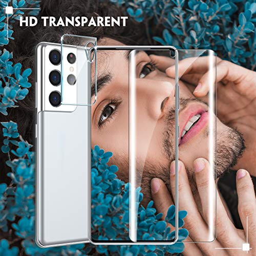 UniqueMe for Samsung Galaxy S21 Ultra Screen Protector, 2 Pack 5G 6.8
