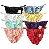 Panasilk Women's Silk Panties String 8 Pairs in One Economic Pack