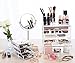 TWING Premium Acrylic Makeup Jewelry Organizer Clear 9.3x5.3x11.3 inches Cosmetic Storage Thick and Crystal Acrylic