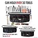 ROBUST Tool Belt Heavy Duty Workshop Tool Waist Apron - Waxed Canvas Tear Resistant Adjustable Tool Pouch 12 Pockets Technician’s Handyman Tool Holder, Deluxe Organizer