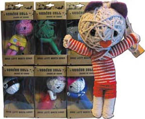 Voodoo Dolls Assorted 6" Dolls, 6-Pack