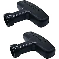 ZLKSKER 2 pcs Gasoline Engine Starter Handle Grip, Recoil Starter Pull Handle for Lawn Mower, Generator, Chainsaw