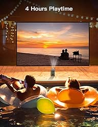 NexiGo Smart WiFi Mini Portable Projector, 4K