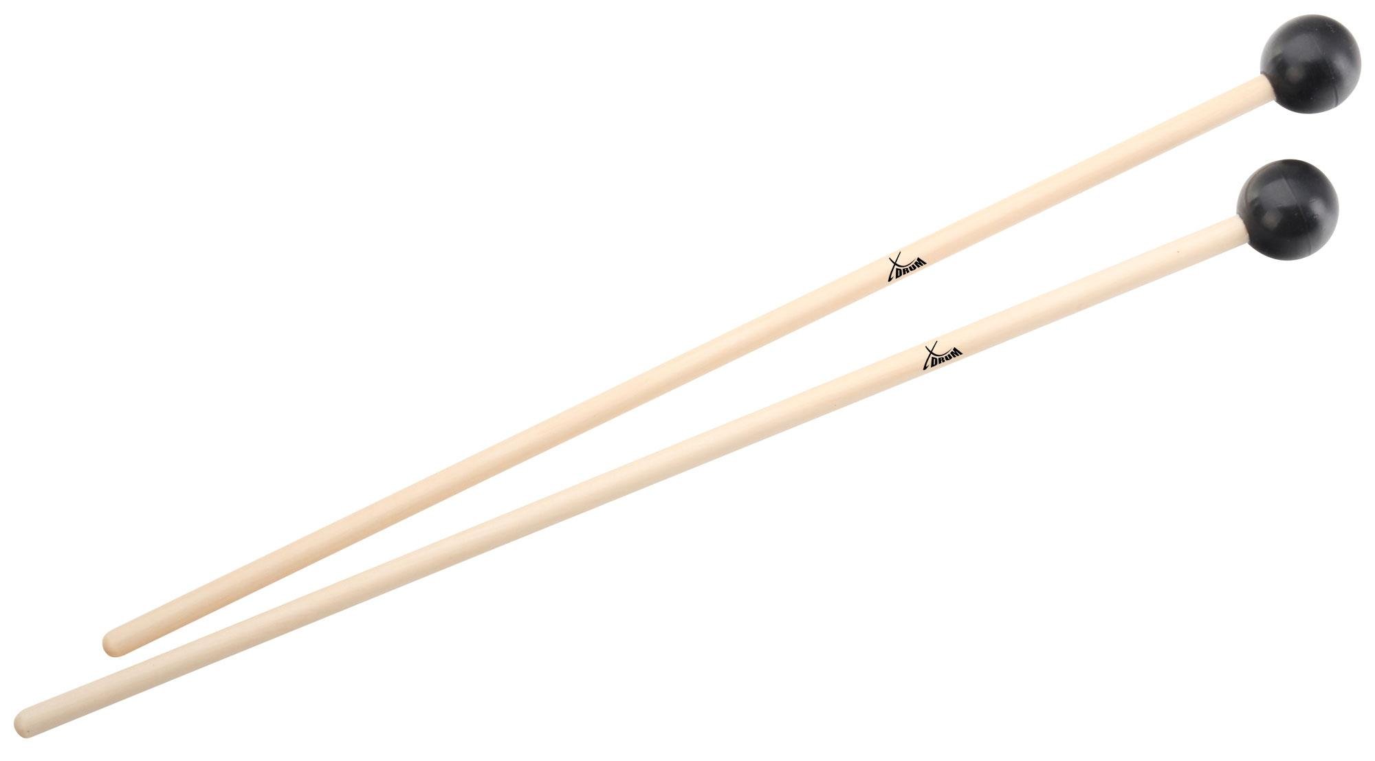 XDrum MG3 Xylophone Mallets Hard Rubber Wood Pair