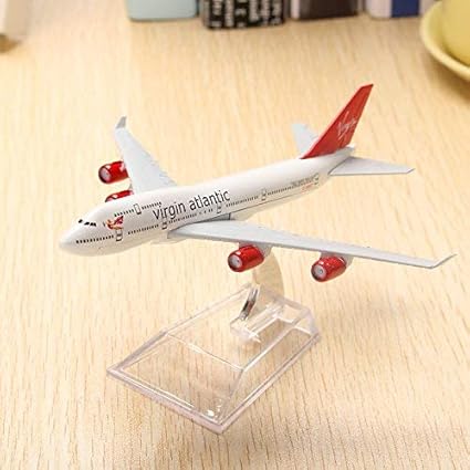 Toys Uncle Diecast Aeroplane Scale Model, 16 cm: B747 Virgin Atlantic Airlines