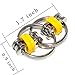 Flippy Chain Fidget Toy, SENQIAO Fidget Stress Reducer for Adults and Kids, Perfect for Fidgeters, Anxiety, Focus, ADHD, Autism (Black and Yellow) Pack 2