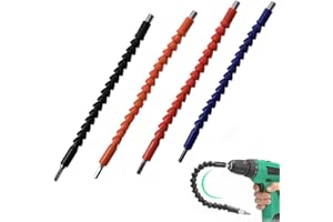 BYSKU Super Bit, 11.6 inch Superbit Screwdriver Flexible, Flexible Drill Bit Extension, Superbit Screwdriver Flexible, Flexible Shaft Extension Bits (Black, 1 Pcs)