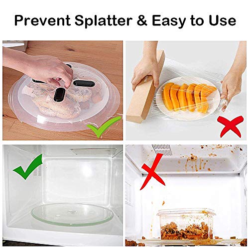image for Microwave Plate Cover with Magnet, Microwave Cover Hover Splatter Guar