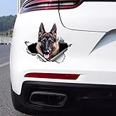 2PCS German Shepherd Dog Sticker 5.51"x4.72" Vinyl Car Waterproof Decal for Car Bumper, Notebook, Guitar, A Gift for Pet Lovers |#B0138
