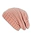 NYFASHION101 Oversized Baggy Slouchy Thick Winter Beanie Hat, Indie Pink