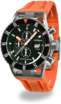 Locman Italy Men's Analog Quartz Watch with Rubber Strap 051200KOBKNKSIO