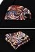 HISDERN 6 Piece Assorted Printing patterns Men's Pocket Square Handkerchief Wedding Gift