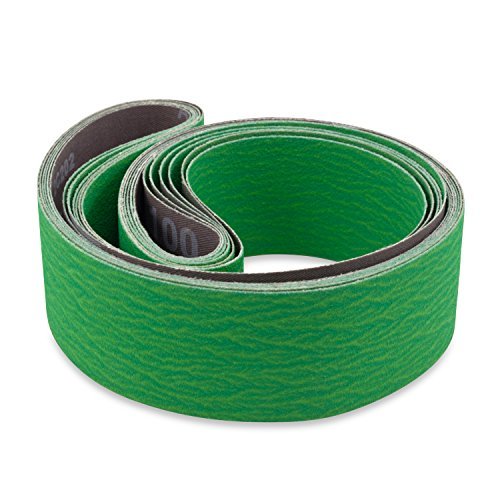 Red Label Abrasives 2 X 72 Inch 120 Grit Metal Grinding Ceramic Sanding Belts, Extra Long Life, 6 Pack