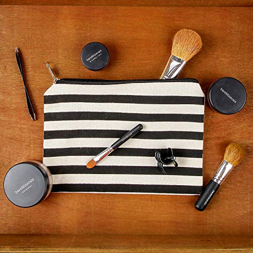 Roomy Cosmetic Bag 2 piece Set Travel Toiletry Pouch Makeup Bag Canvas Zipper Pouch Supplies Organizer (Style2)