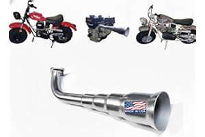 ARSPORT 4 Stage Exhaust Header for Massimo MB200, BT200X, CT200U, BT200U-EX, Predator 212cc engine.