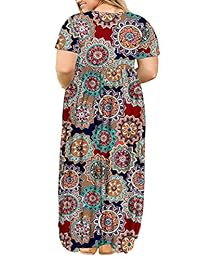 Poseshe - Vestido de manga larga con bolsillos para mujer