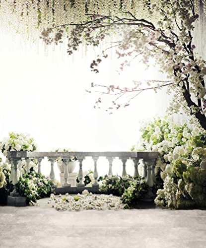 8x10 ft Scenic Photography Backdrops Wedding Background for Photo Studio Romantic Spring Floral Tree Flowers Booth Shoot Prop 6942-8