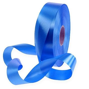 Kräuselband 50 mm beit 100m lang Blau Geschenkband