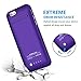 iPhone 6 Battery Case Slim External Battery Backup Charger Case 3500mah Fast Rechargeable Charging Case for iPhone 6/6S 4.7 inch by Fantasic LLC（Purple）