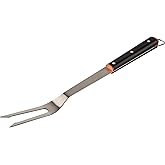 Traeger Grills BAC791 Stainless Steel BBQ Fork, Grill Accessory | Sturdy stainless steel for slicing, carving &amp; serving large cuts; dishwasher-safe for easy cleanup