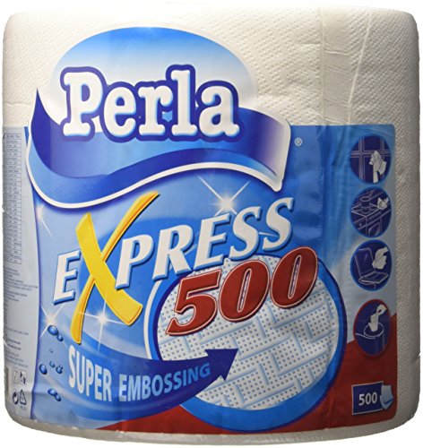 Полотенце кухонное perla белые 500 лиcтов (8005495460355)