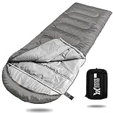 WINNER OUTFITTERS Camping Sleeping Bag, Portable Lightweight Rectangle/Mummy Backpacking Sleeping Bag with Compression Sack, 4 Season Sleeping Bags for Adults & Kids Camping Travel Summer Outdoor