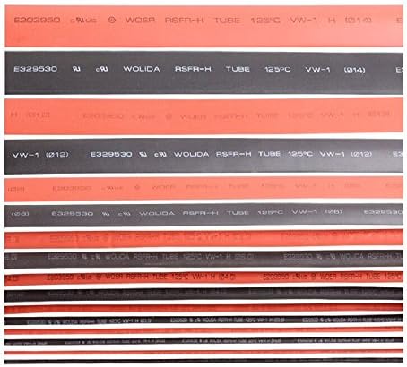 Weyland Heat Shrink Tube For RC 8 Gauge 16 Feet (8 Ft Balck 8 Ft Red)