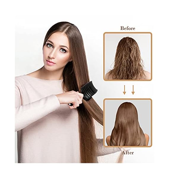 Curved-Vent-Brush-and-Professional-Styling-Brushes-Hair-Detangler-Faster-Blow-Dry-with-Black-Carbon-Anti-static-Barber-Comb-for-Men-Women-Kids-Suitable-for-All-Hair-Types-Giftbox-and-Comb-Included Hair Brush, Curved Vented Brush Faster Blow Drying, Paddle Detangling Hair Brushes for Women Men, Professional Curved…