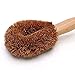 GOHIDE Clearing Brush by Natural Coconut Plant Fiber Beechwood Antislip Handle